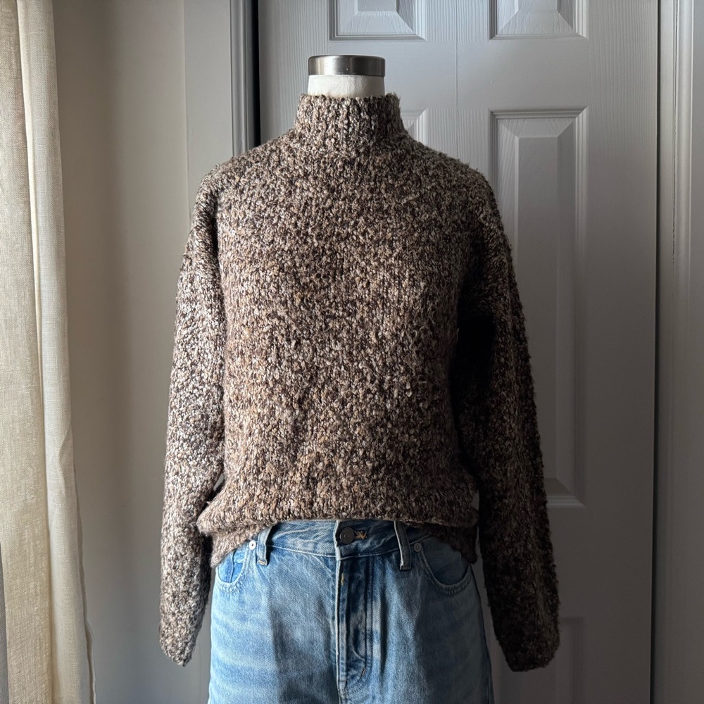 Vintage Bouclé Mockneck Sweater